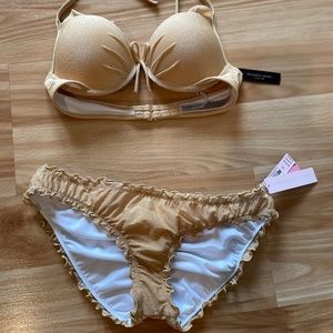 VICTORIA'S SECRET SWIM - a must have beach set in GOLD